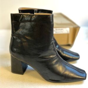 New Journey Collection Hyalinn Black Heeled Womens Ankle Boots 8.5 Wide